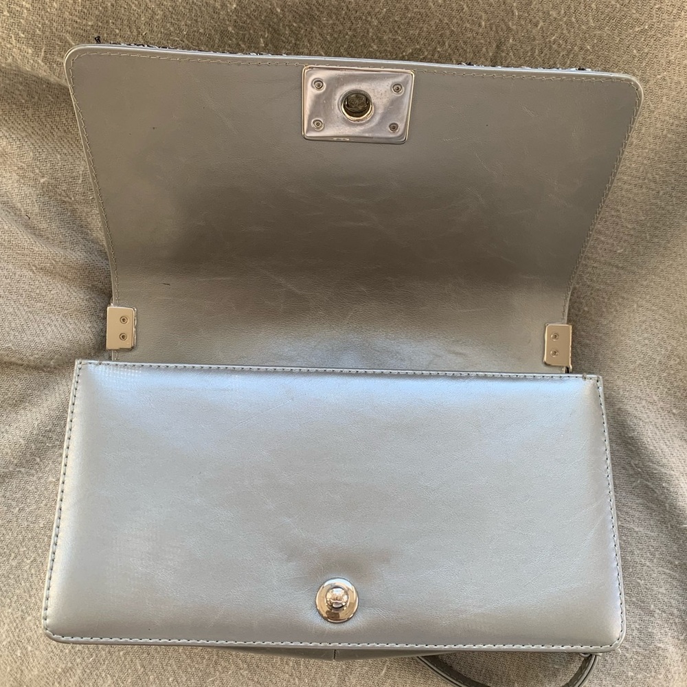SOLD on IG: Silver Calfskin Medium Boy - Picture 6 of 8